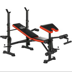 HOMCOM Multi-Function Weight Bench with Rack (Great Condition)