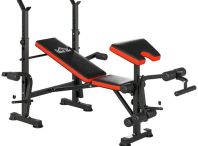 HOMCOM Multi-Function Weight Bench with Rack (Great Condition)