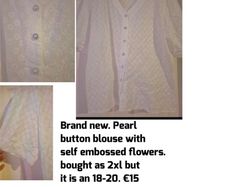 White Blouse w/pearl buttons