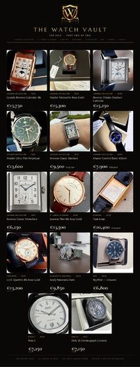 The Watch Vault - Luxury Watches For Sale (Priced list of watches in photos)