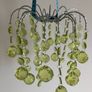 Green glass-like light shade Image 2