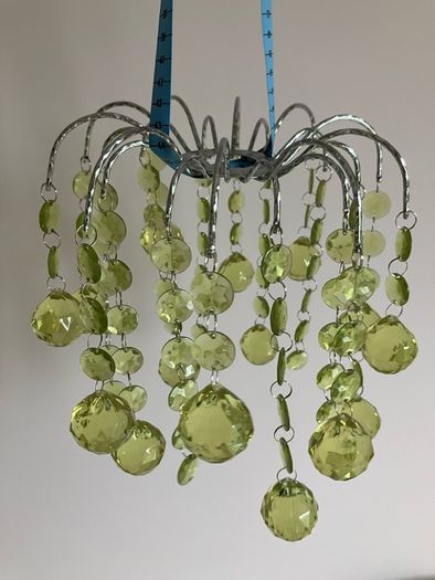 Green glass-like light shade