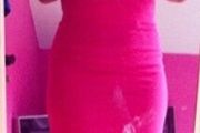Ladies pink mini dress