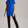 Simon Jersey One Button Tunic Blue Spa Salon Therapist Healthcare Uniform UK18 Image 7