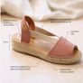 Espadrille for Women in Plain Tones Leather 37 (4) size Image 5