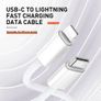 LDNIO Cable Data LC901i LC902i Kabel USB C to Lightning 30W for iPhone PD Fast Image 5