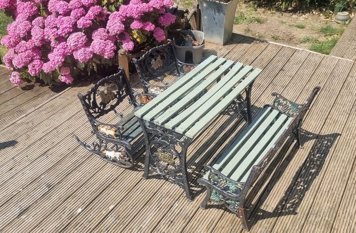 Kids Wrought Iron Garden Set
