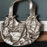DKNY Leather Pewter Top Handle Small Bag Image 2