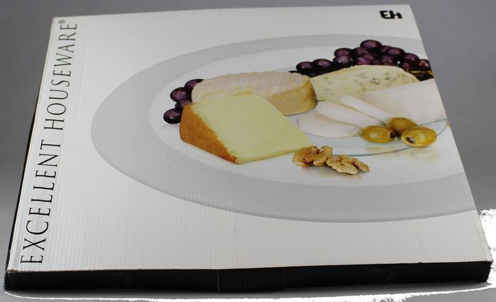 Rotating Glass Serving Plate