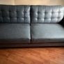 Blue 3 seater couch Image 4