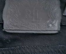 Ralph Lauren Black Straight Leg Jeans Sz 12UK