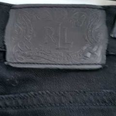Ralph Lauren Black Straight Leg Jeans Sz 12UK
