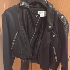 Black leather jacket