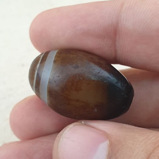 Vintage Suliemani Eyes Beautiful Agate Stone Bead Amulet Pendant