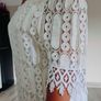 White mini off shoulder dress, size 10, Made in Italy Image 4