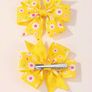 2pcs/pack flowers Printed Hair Clips Image 4