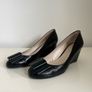 Nine West Black Tulip Wedge Pumps Image 4