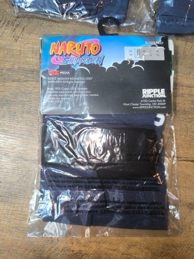 Near vintage 3 pairs Naruto boxers size small
