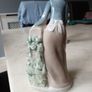 Porcelain  Figurines  X 2. Boy With  Lamb & Lady With Urn. Image 3