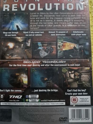 Red Faction PlayStation2 Ps2 Games Original