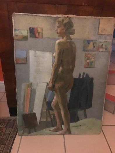 1960s Oil  painting on canvas