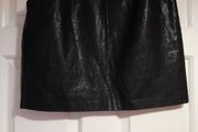 Zara faux leather mini skirt