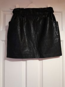 Zara faux leather mini skirt