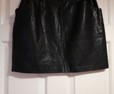 Zara faux leather mini skirt