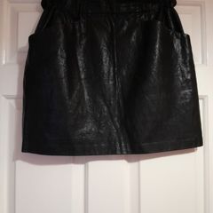 Zara faux leather mini skirt