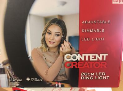 Content Creator 26 cm Ring Light on Tripod