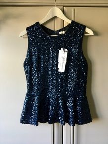 Glamorous sequin dressy top, brand new, uk 8