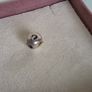 Pandora sterling silver apple with 14k gold worm bead charm in great condition Image 4