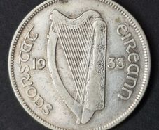 Ireland 1933 Silver Half Crown coin