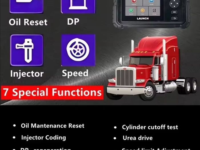 Launch 129HD Diagnostic for  coaches ,machinery, diggers, plants, dumpers, commercial truck 24v