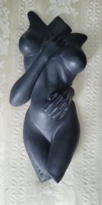 Vintage female torso plaster cast sculpture
