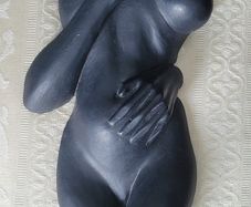 Vintage female torso plaster cast sculpture