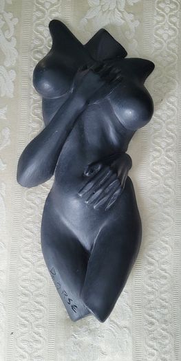 Vintage female torso plaster cast sculpture