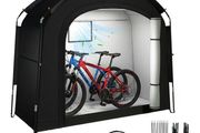 Bike Shed for 1 2 Bikes, 200 80 165cm Shed and Outdoor Storage  Portable 210D Oxford,Waterproof Anti-UV Cover Shelter Bike Storage with Ventilated Window for Garden Tool,Mower,Toys, Bicycle