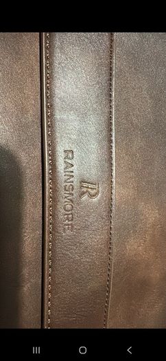 RAINSMORE Leather Messenger Bag for Men 15.6 Inch Waterproof Laptop Bag Vintage Computer Briefcase Large Shoulder Satchel Bags for Work Business Office College