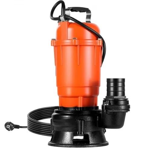 550W Submersible Trash Pump, 18000 L/H, Cast Iron Submersible Sump Sewage Pump with 2 in Discharge, 10M Max Lift, Draining Dirty Clean Water