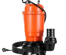 550W Submersible Trash Pump, 18000 L/H, Cast Iron Submersible Sump Sewage Pump with 2 in Discharge, 10M Max Lift, Draining Dirty Clean Water
