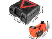 5 Ton 12V Car Jack Electric Hydraulic Jack Kit 45CM + Wrench Tire Inflator LED Light