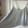 cami grey open back Hollister top size large Image 8