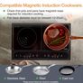 Double Induction Hob 2800W Portable Dual, Twin Plate Electric Table Top with LED Display, Built-In Timer, 10 Heat Settings 60-240 C - Black Image 3