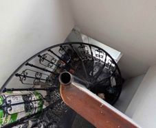 Wrought Iron spiral staircase