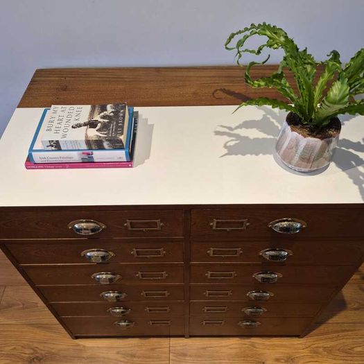 Apothecary / Mid-century Multi-Drawer Chest