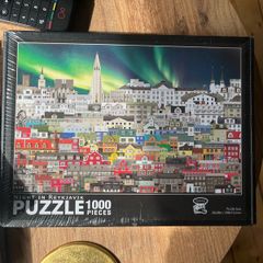 1000 Piece Jigsaw Puzzle of Night in Reykjavik