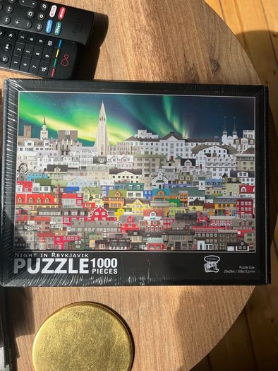 1000 Piece Jigsaw Puzzle of Night in Reykjavik