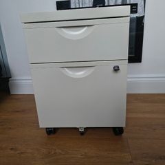 Small filing cabinet on wheels