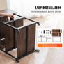 Heat Press Table 3Tier Movable Heat Press Stand Foldable with Wheels Brown Image 7